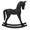 Cavallo legno nero cm36x9h39