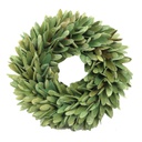 Coroncina foglie verde acqua cm ø32h7