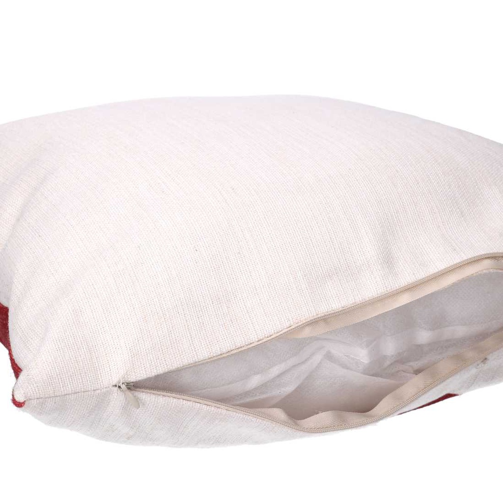Cuscino tessuto cervo rosso e bianco cm43x43