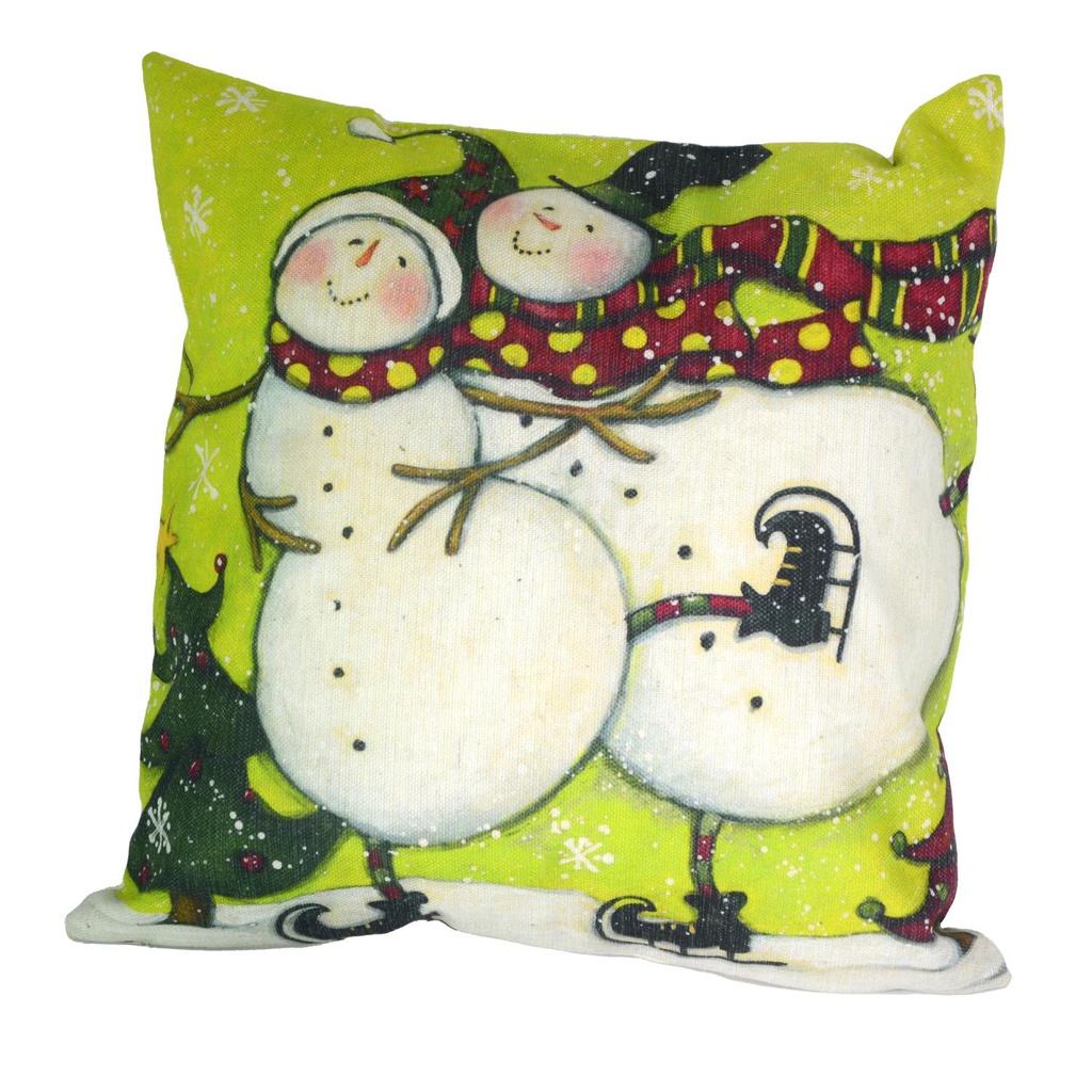 Cuscino tessuto pupazzo di neve cm43x43