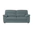 Divano Alenda 3 posti con piedini quadrati colore cenere scuro L 201 x P 92 x H 98 cm