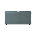 Divano Alenda 3 posti con piedini quadrati colore cenere scuro L 201 x P 92 x H 98 cm