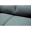 Divano Alenda 3 posti con piedini quadrati colore cenere scuro L 201 x P 92 x H 98 cm