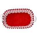 Donna resina con rossetto verde cm16,5x12h32