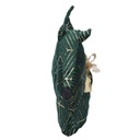 Fermaporta tessuto cane verde  cm35x5h26