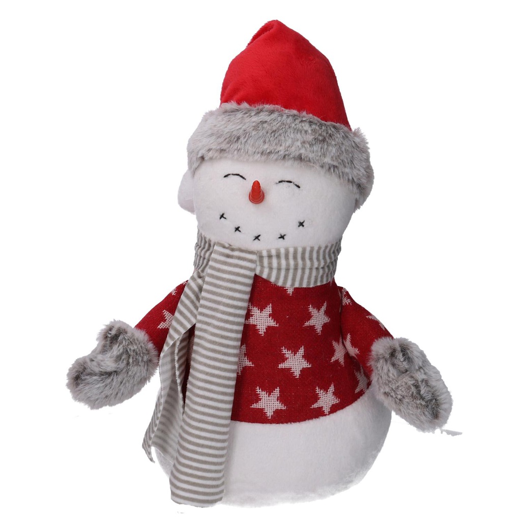 Fermaporta poliestere pupazzo di neve cm19x13h31