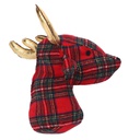 Fermaporta tessuto renna rosso cm25x21h34