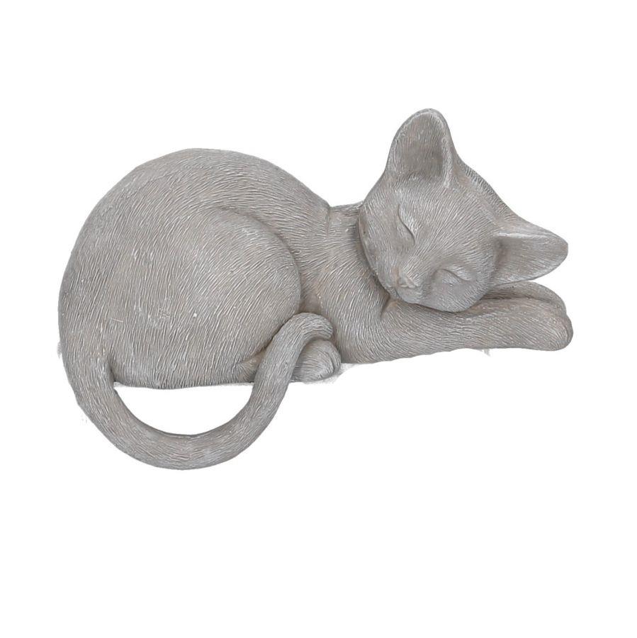 Gatto resina grigio cm 19x11