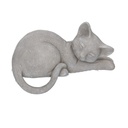 Gatto resina grigio cm 19x11