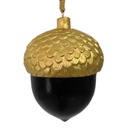 Ghianda legno oro nero cmø13h16-30