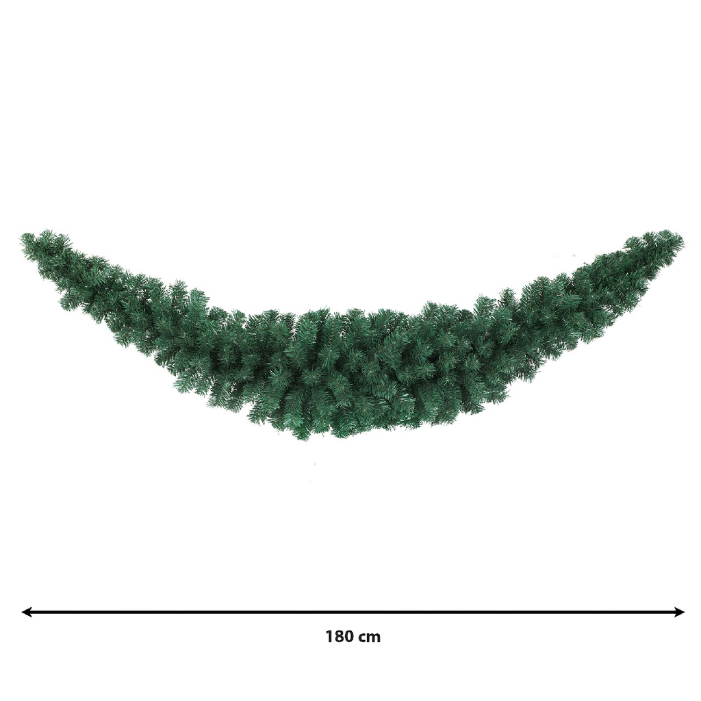 Ghirlanda festone imperiale per interni ed esterni L180x ø 14 cm