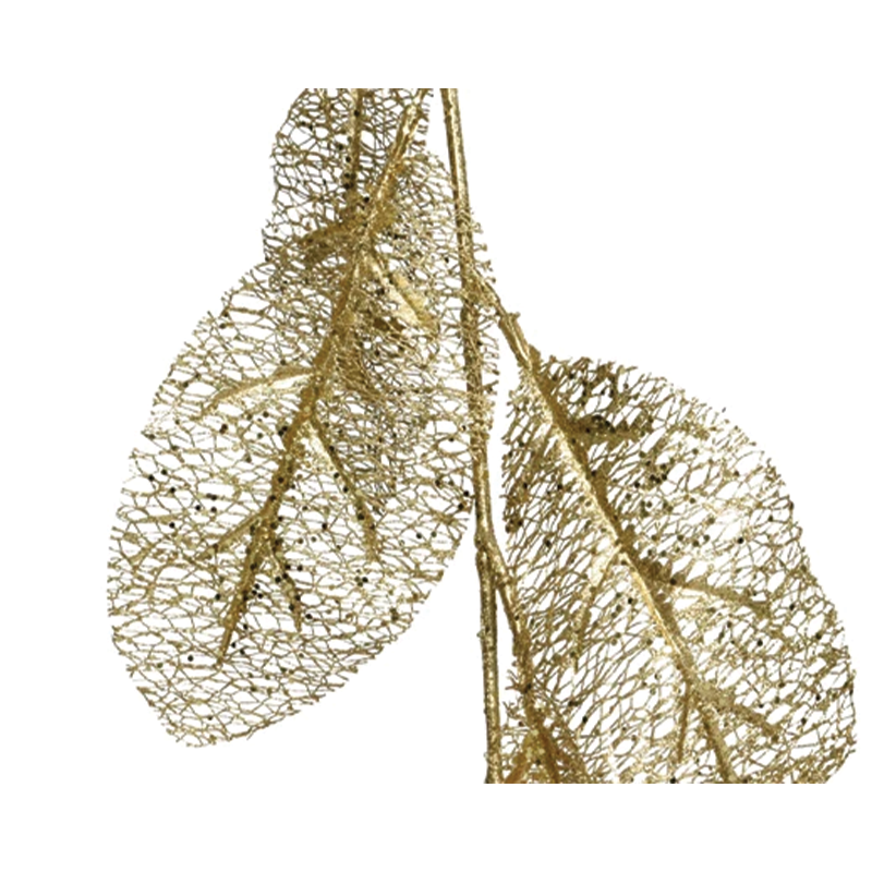 Ghirlanda foglie blush oro H190 cm
