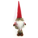 Gnomo tessuto con led rosso cm19x14h56