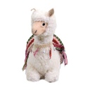 Lama bianco seduto con campanellini cm37,5x17h37