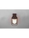 Lampada Parete Gabbia Ruggine 1xE27 Tuela IP44 Trio Lighting