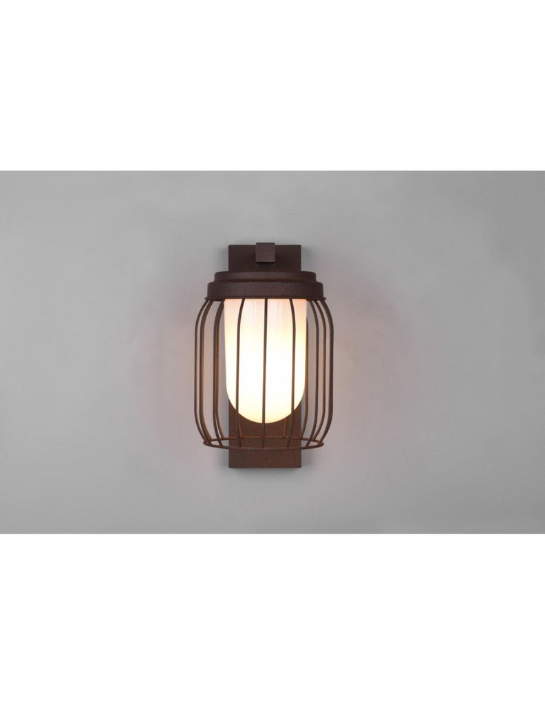 Lampada Parete Gabbia Ruggine 1xE27 Tuela IP44 Trio Lighting