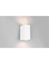 Lampada Parete Squadrata Doppia Emissione GU10 Roya Bianco IP44 Trio Lighting