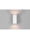 Lampada Parete Squadrata Doppia Emissione GU10 Roya Bianco IP44 Trio Lighting