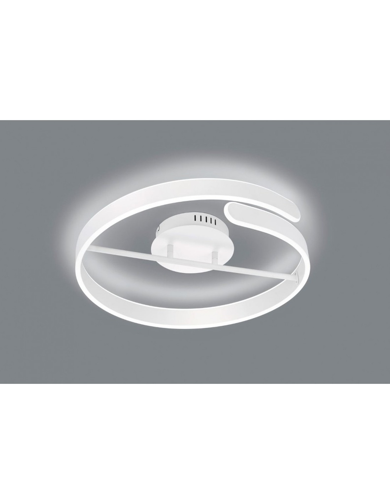 Lampada Soffitto Design Cerchio Led Dimmer 4000k Parma Bianco Trio Lighting