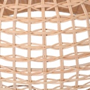 Lampadario rattan naturale con attaccocm ø50h30