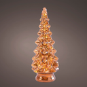 Mini albero in vetro con 8 led H 24 cm