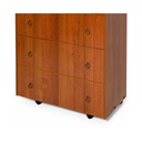 Mobile giroletto rete ortopedica pieghevole colore noce antico cm H.100x85x36