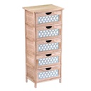 Mobiletto anversa cassettiera 5 cassetti cm 40x30h94