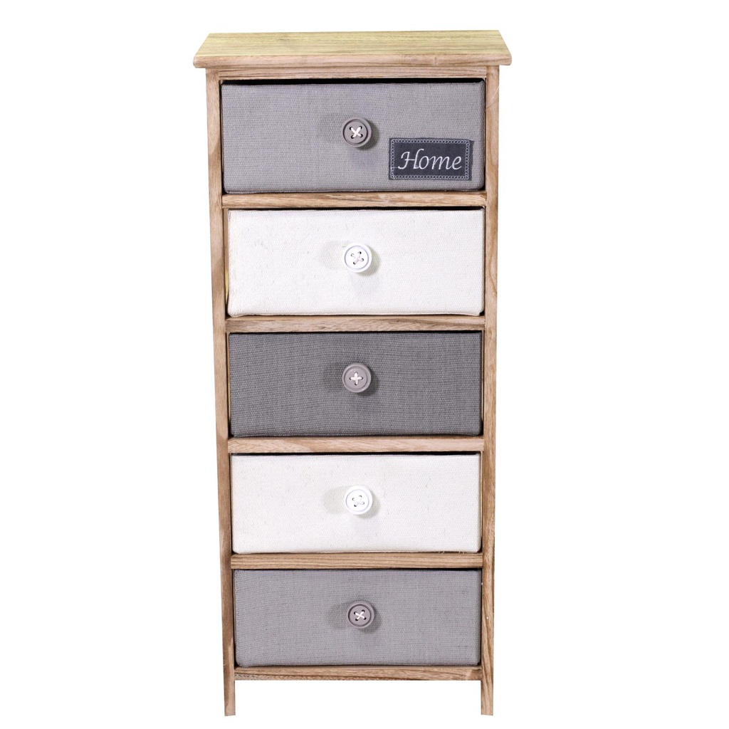 Mobiletto brenda cassettiera bottone 5 cassetti cm 40x29h90