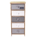 Mobiletto brenda cassettiera bottone 5 cassetti cm 40x29h90