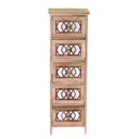 Mobiletto zagabria cassettiera 5 cassetti cm 30x23h94