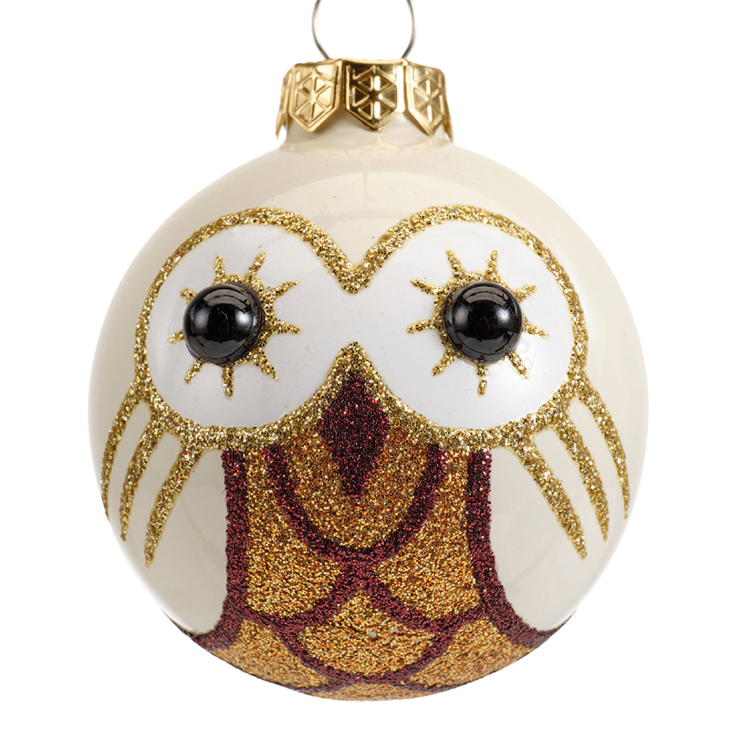 Pallina di natale Gufo assortite Ø6 cm