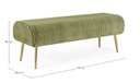 Panca 2 posti Selena color Olive in velluto