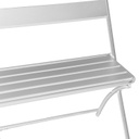 Panca giardino ferro Rovigo pieghevole bianco cm 94 x 51 x h 86