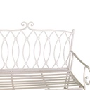 Panchina esterno metallo ragusa bianco cm 104x 55 x h90