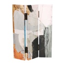 Paravento stampa effetto marmo multicolor 3 ante rettangolare cm 120,6x2,5xh180,6x2,5xh180