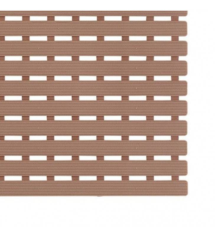 Pedana per doccia 54x54 cm di colore tortora.