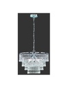 Lampadario Orient 3 Luci E14 Cromo Ø42 cm Pendenti Decorativi Trio Lighting