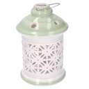 Lanterna ceramica verde tondo cmø11