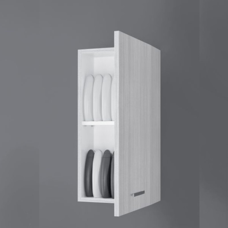 Pensile da Bagno anta Grigio 35x18x h70 cm