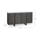 Madia 4 ante 160 x 40 x H 85 cm