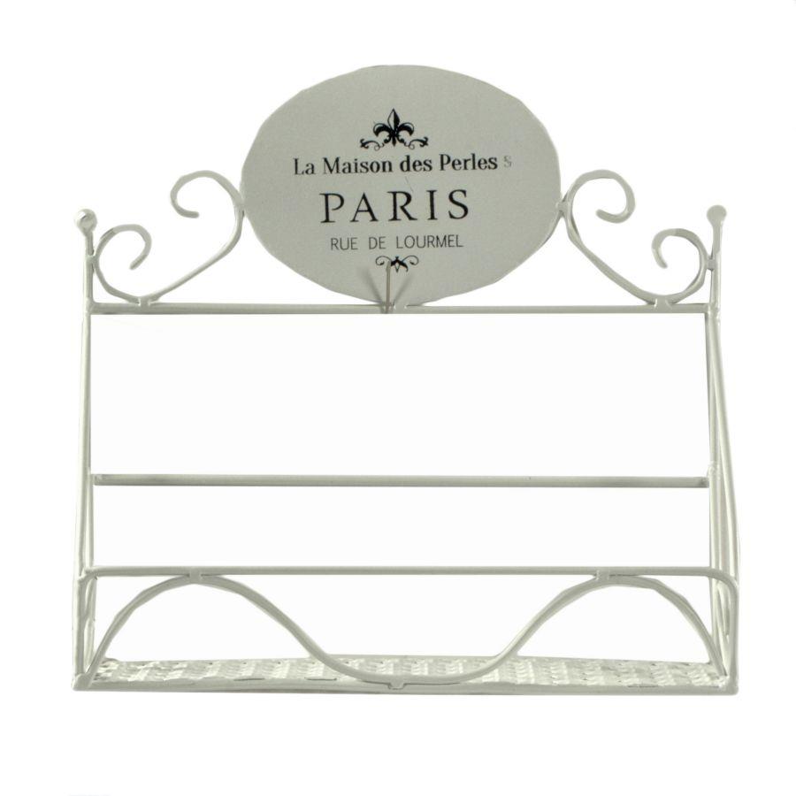 Mensola metallo paris 1 piano rettangolare cm 26
