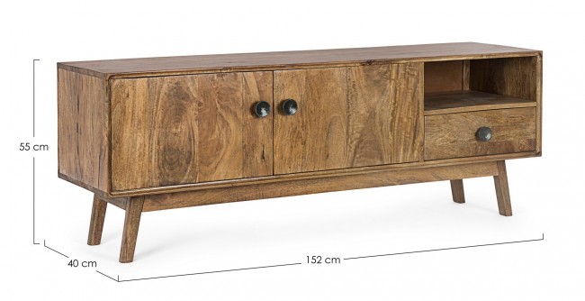 Mobile Porta Tv 2 ante-1 cassetto in legno stile vintage