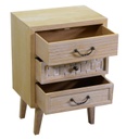 Mobile soggiorno 3 cassetti naturale 44,5x30x63,5h cm