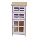 Mobiletto naomi 1 anta + 2 cassetti naturale rettangolare cm 33x30h72