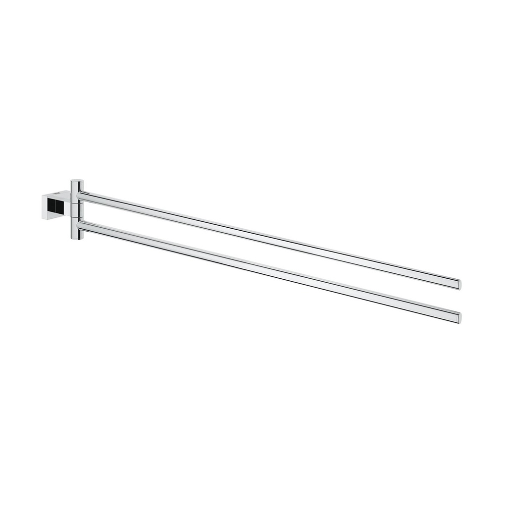 Portasalviette doppio cromo - 44 cm