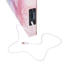 Quadro moderno stampa bluetooth azzurro cm 150 x 50 x 4