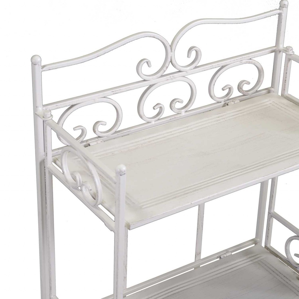 Scaffale metallo new jessica 5 piani bianco brush cm 47x23h160