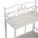 Scaffale metallo new jessica 5 piani bianco brush cm 47x23h160