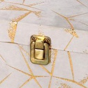 Scatola legno 1-2 decori oro rettangolare cm30x18,5h15