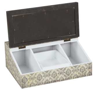 Scatola rettangolare bianco-nera jt-2931 cm. 24 x 18 x 9,5